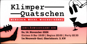 Klimperquatschen #20 im Neuwerk Saal