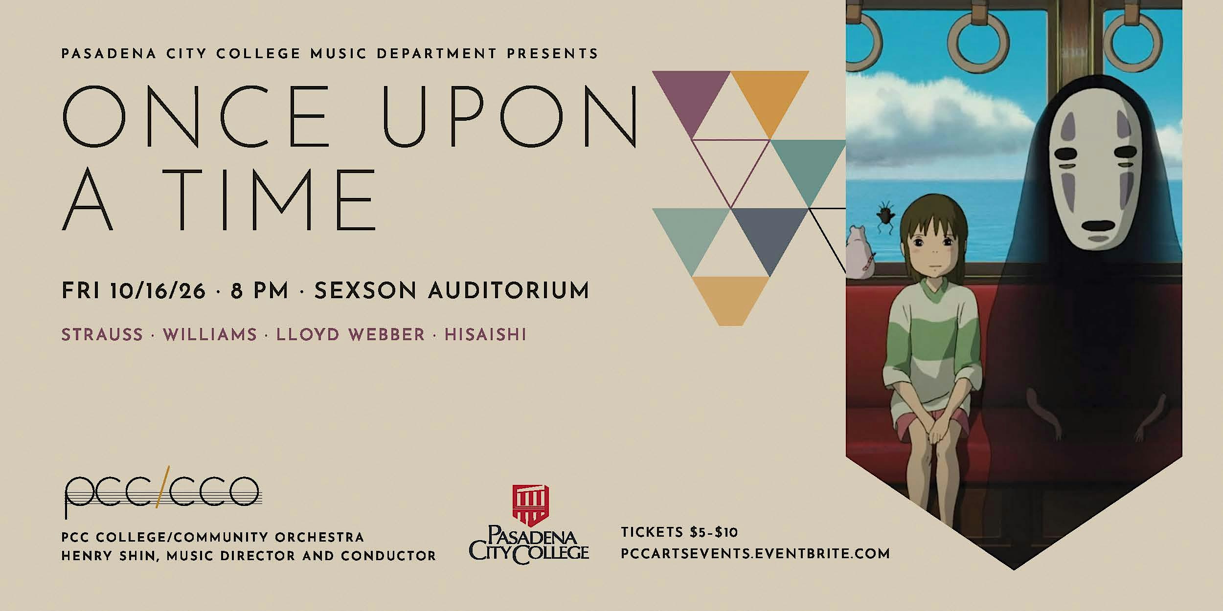 PCC College Community Orchestra presents "Once Upon A Time"