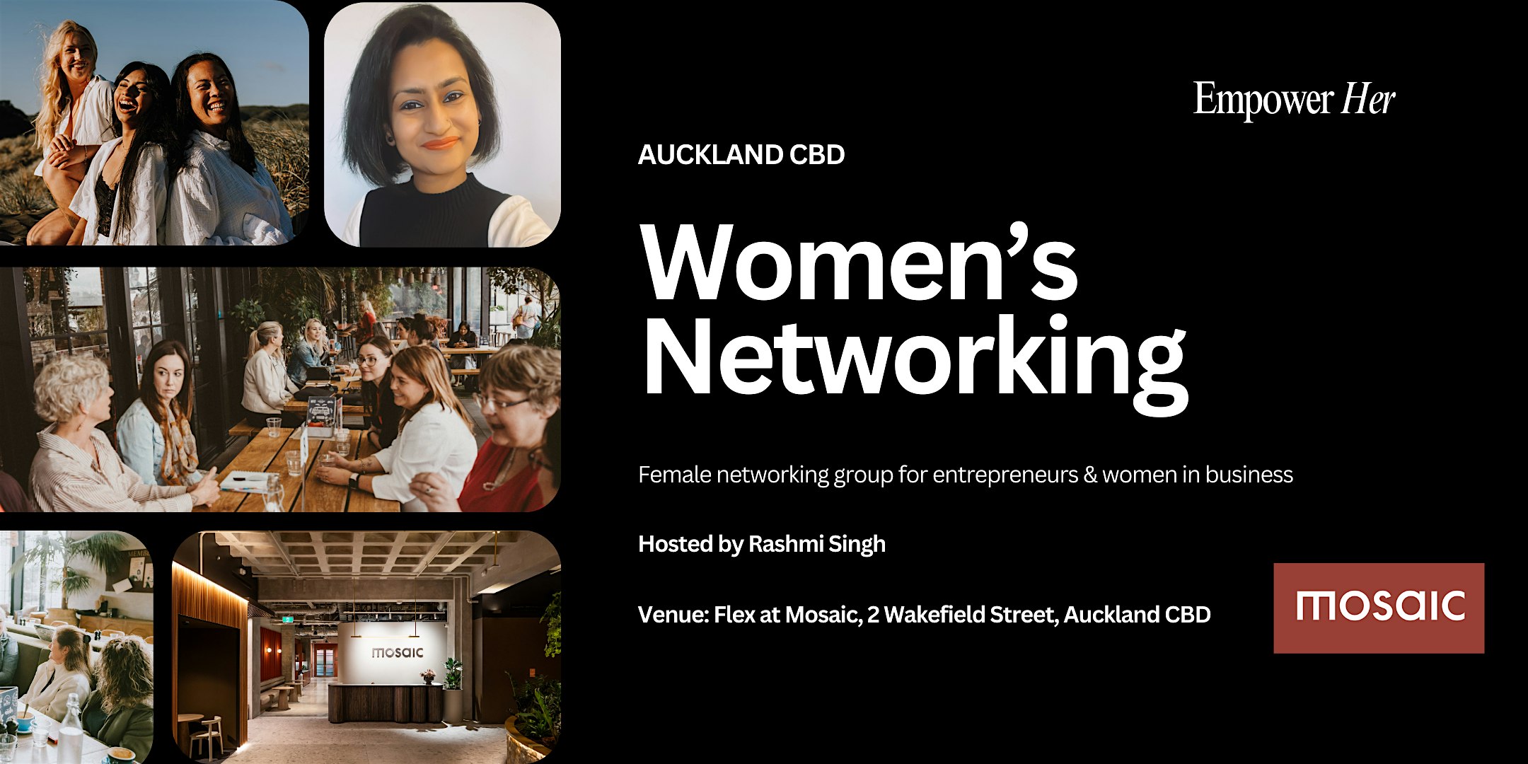 Auckland CBD - Empower Her Networking - Focus, Flow and Productivity