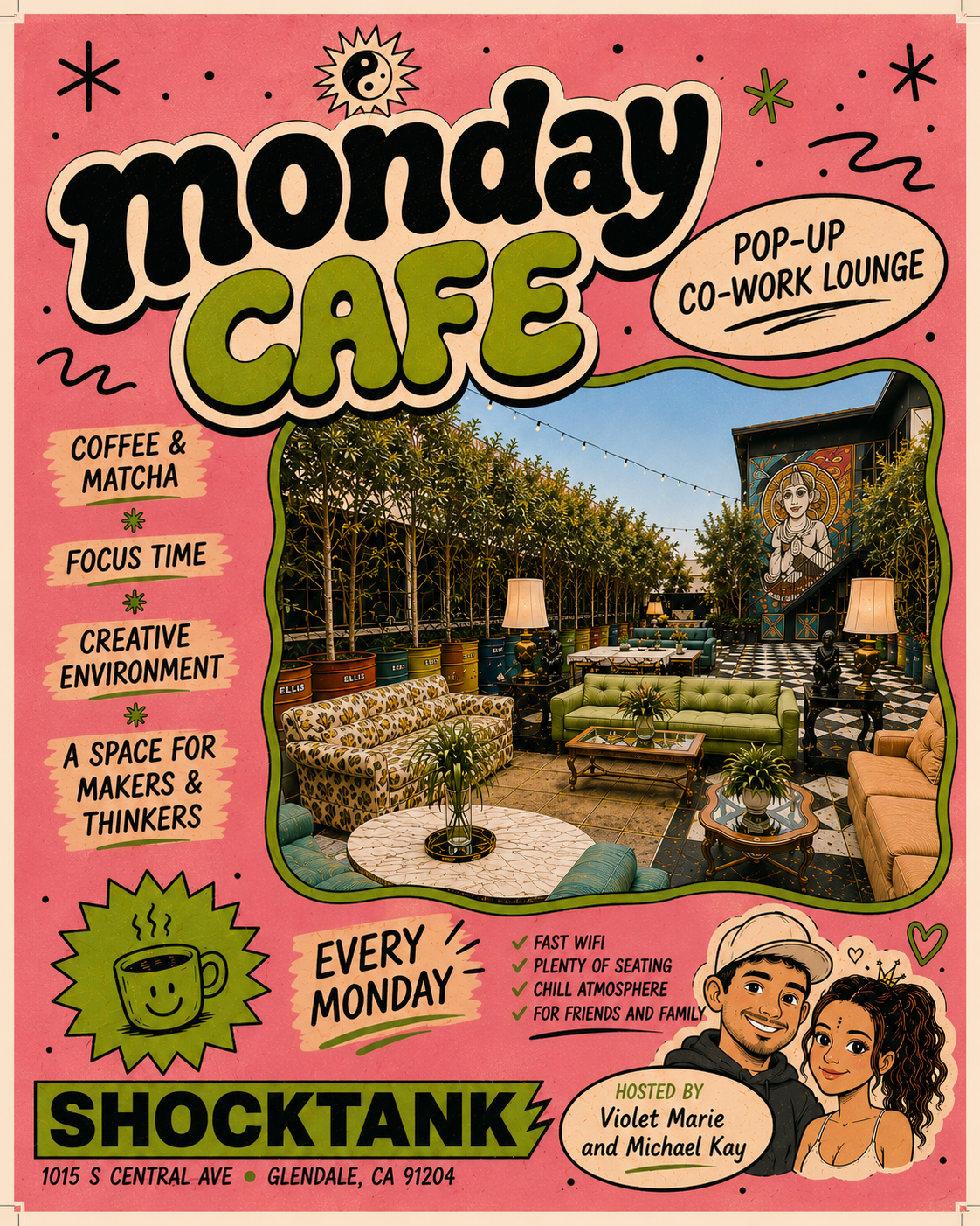 Monday Café: A Creative Co-working Lounge