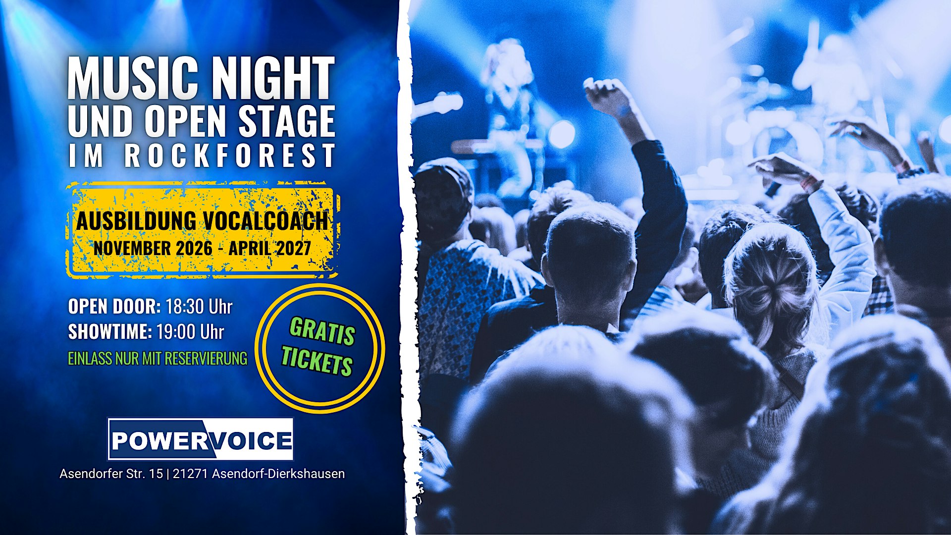 144. MUSIC NIGHT mit Open Stage | Ausbildung Vocalcoach (CIA)