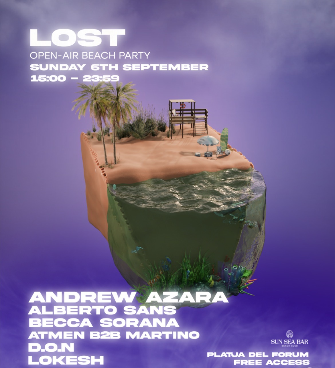 FREE OPEN AIR BEACH PARTY: Lost Pres Andrew Azara