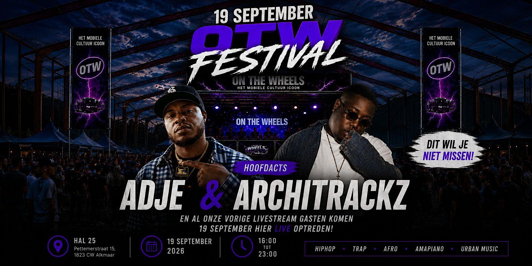 On The Wheels Festival 2026 met Adje & Architrackz