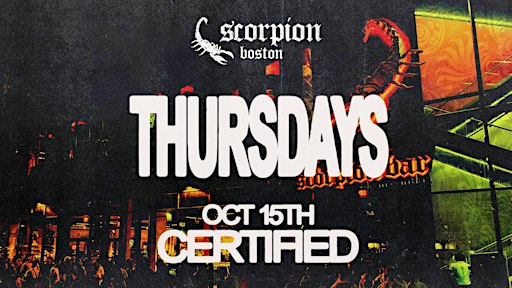 SCORPION BAR THURSDAYS