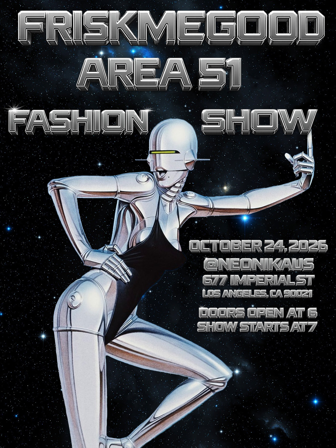 FRISKMEGOOD AREA 51 FASHION SHOW