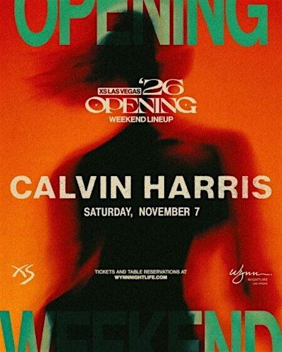 CALVIN HARRIS AT XS NIGHTCLUB