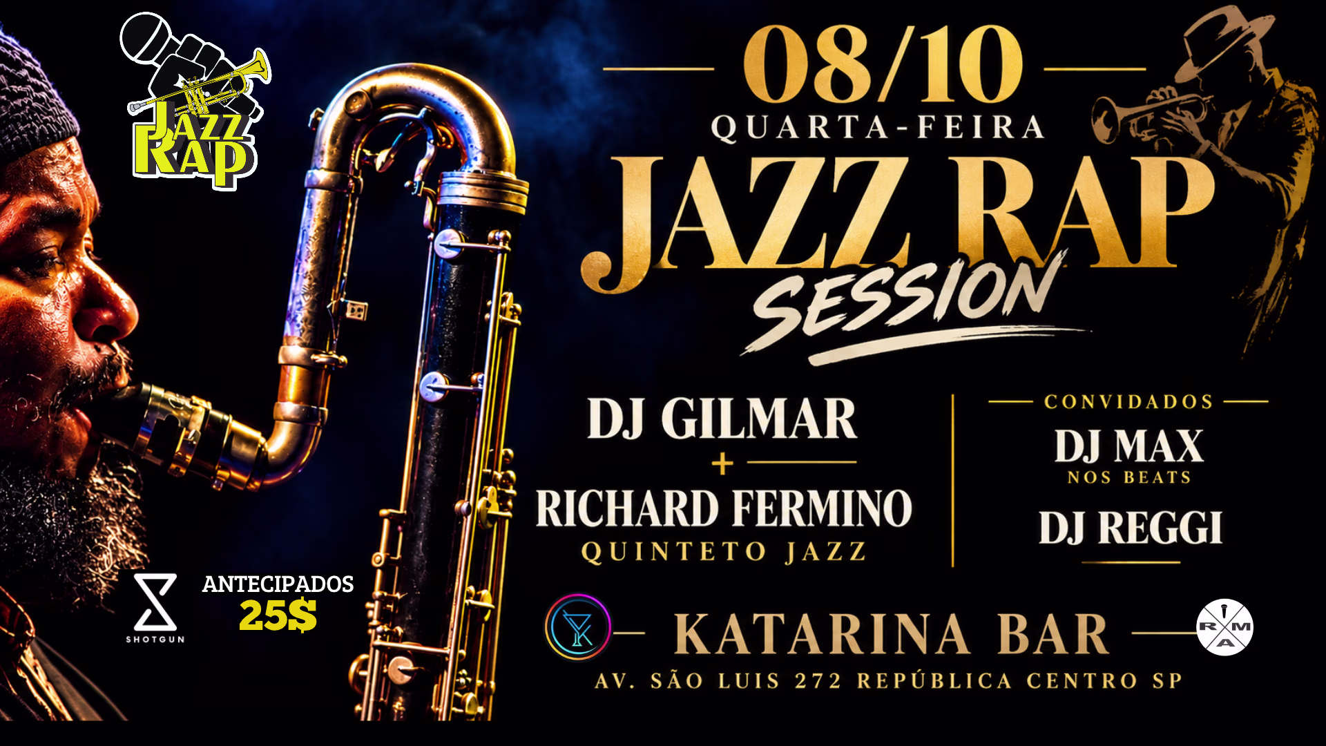 Jazz Rap Session   Dj Gilmar + Richard Fermino Quinteto Jazz