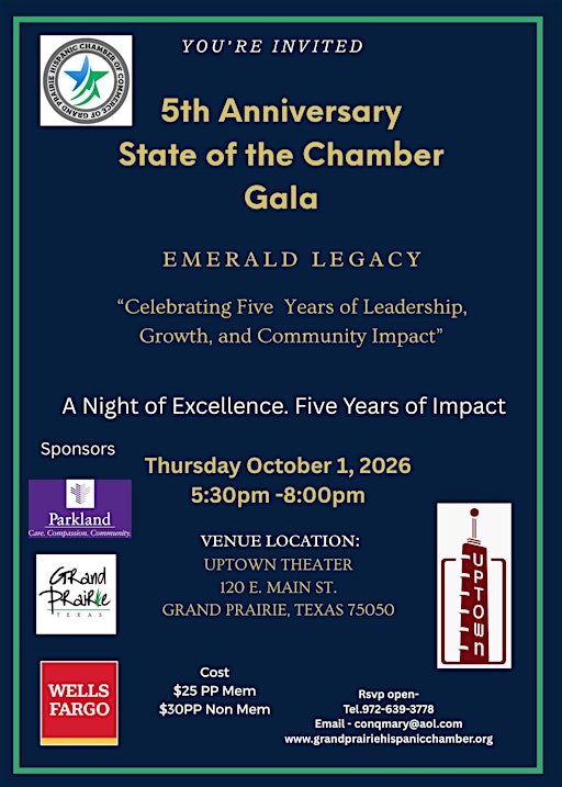 5th Anniversary State of the Chamber Gala - "Emerald Legacy"