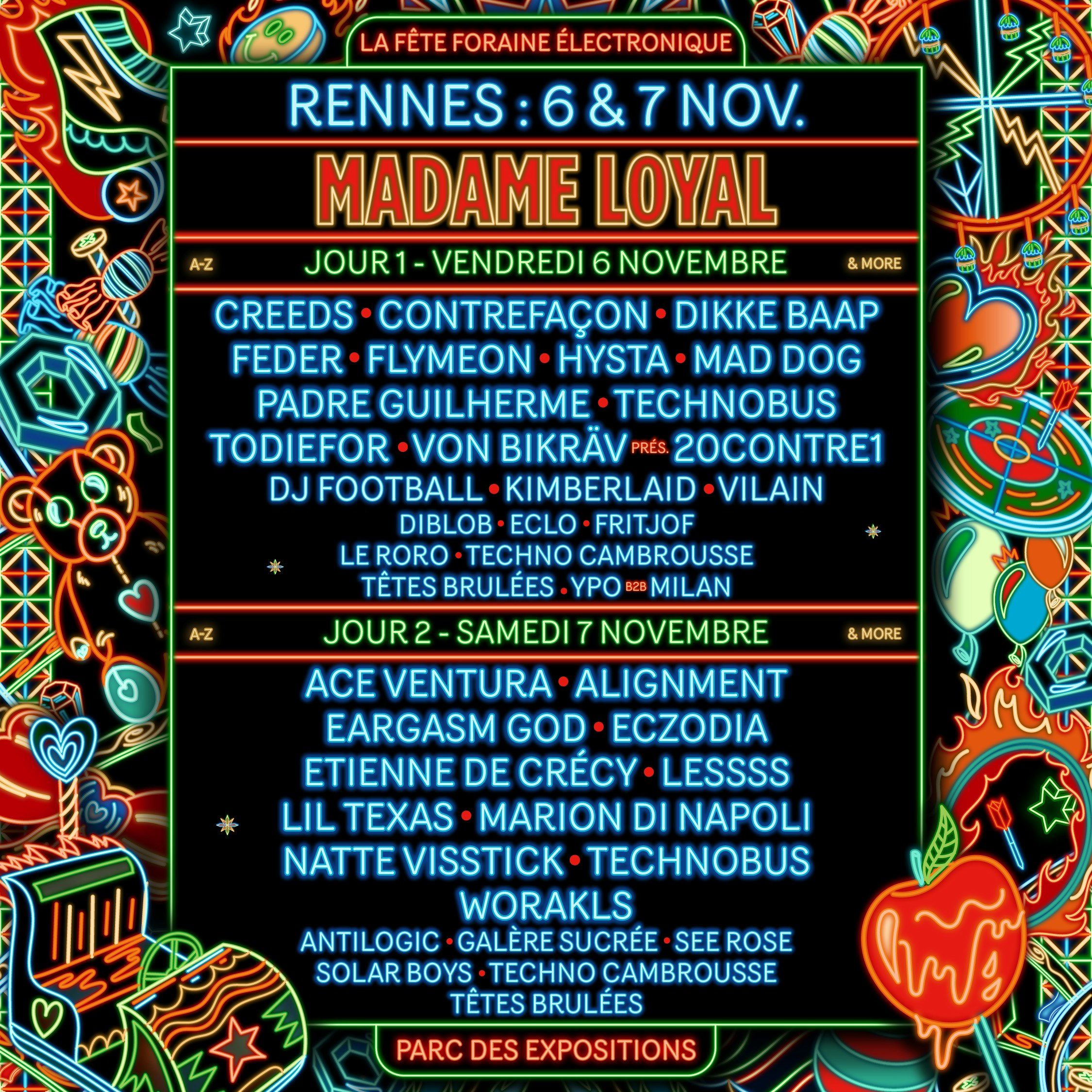 Madame Loyal Rennes : 6 & 7 Novembre