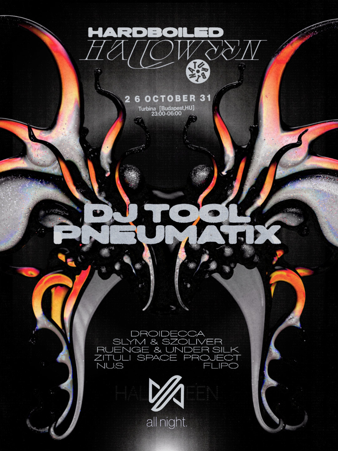 HARDBOILED HALLOWEEN ✦ with DJ TOOL, Pneumatix