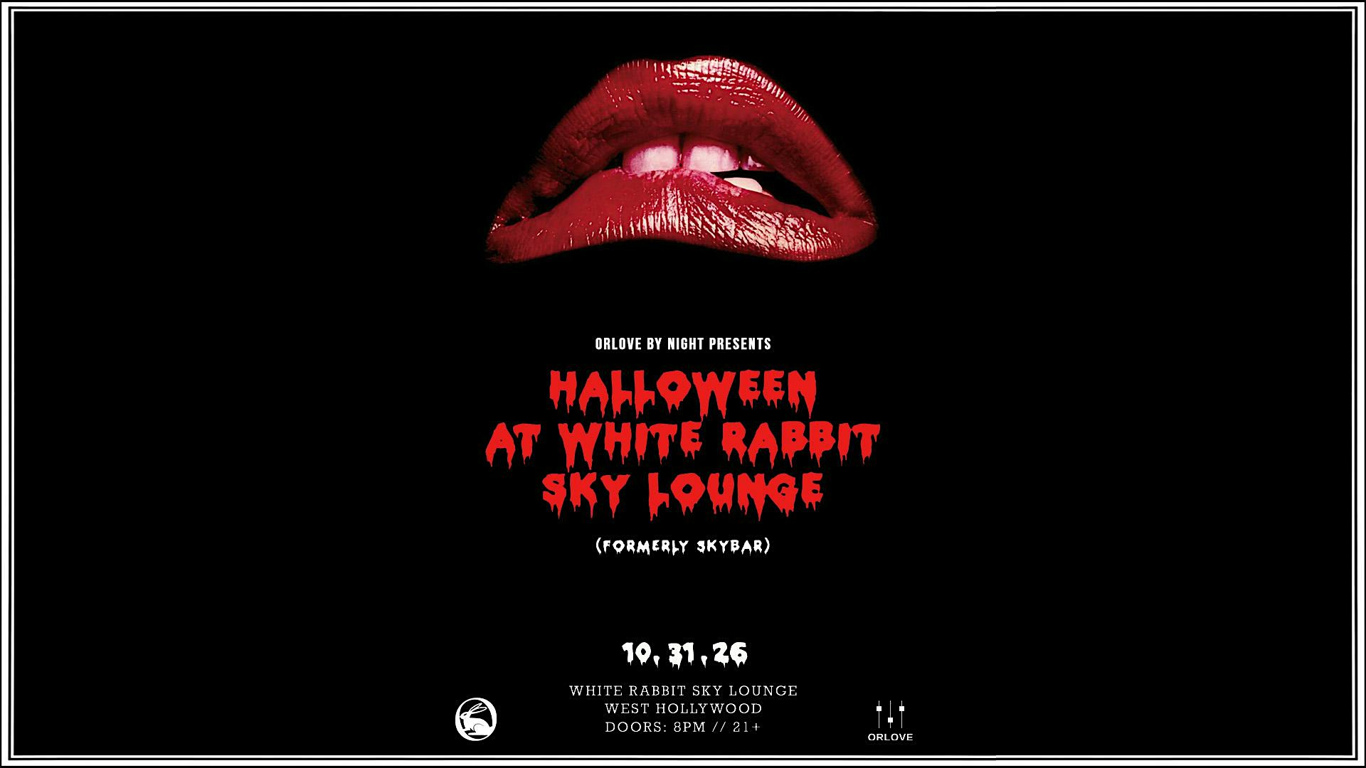 Halloween at White Rabbit Sky Lounge (Formerly Skybar)  [Saturday, 10/31]