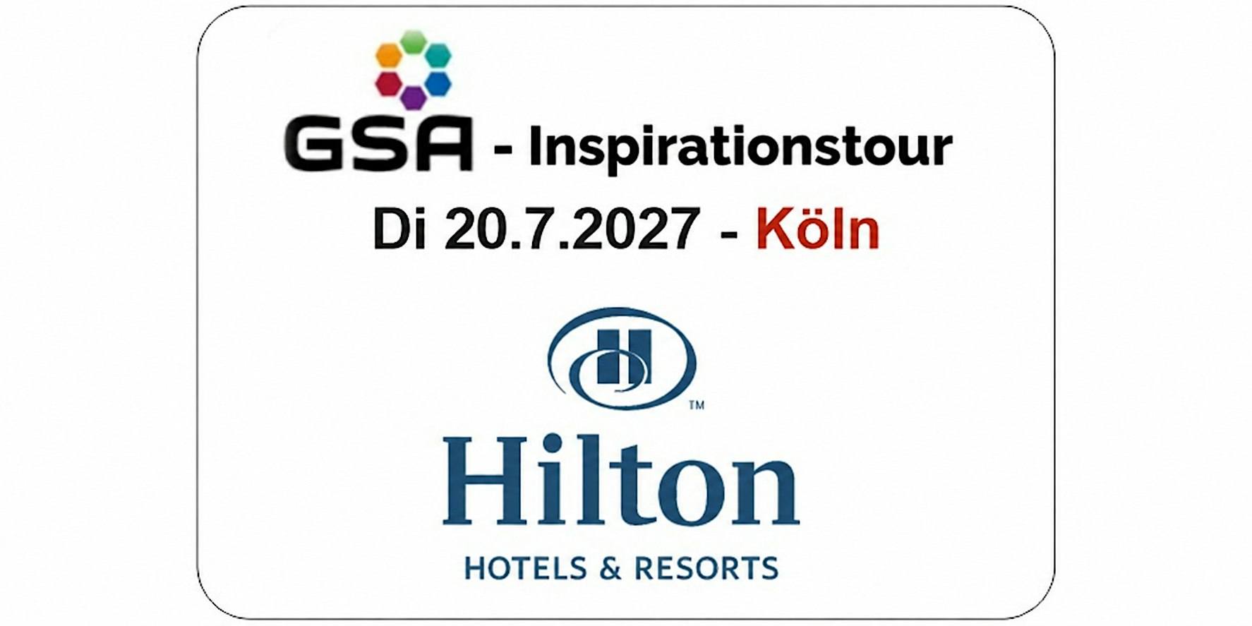 GSA-Inspirationstour in  KÖLN: 6 Redner:innen je 10 Min.