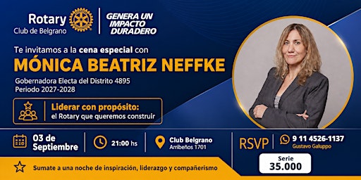 Cena Especial con Mónica Beatriz Neffke