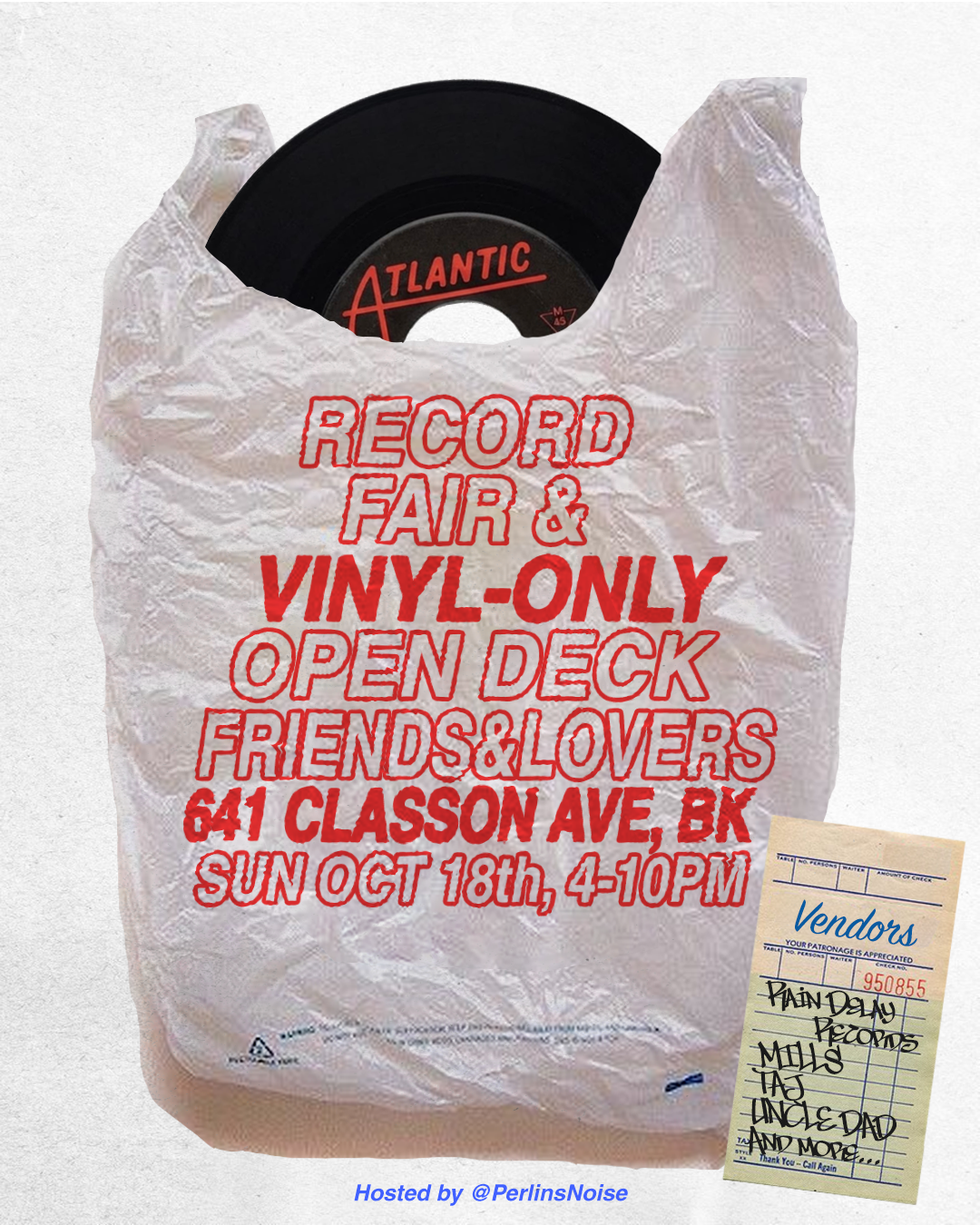Perlin Noise presents: VINYL OPEN DECK & RECORD FAIR