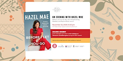 An Evening With Hazel Mae: Before I Let You Go Book Launch