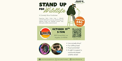 Stand Up for Wildlife 5:00PM