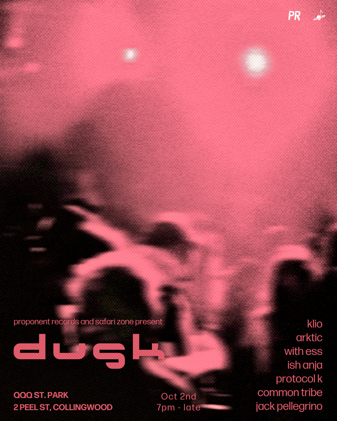Proponent Records and Safari Zone present: Dusk