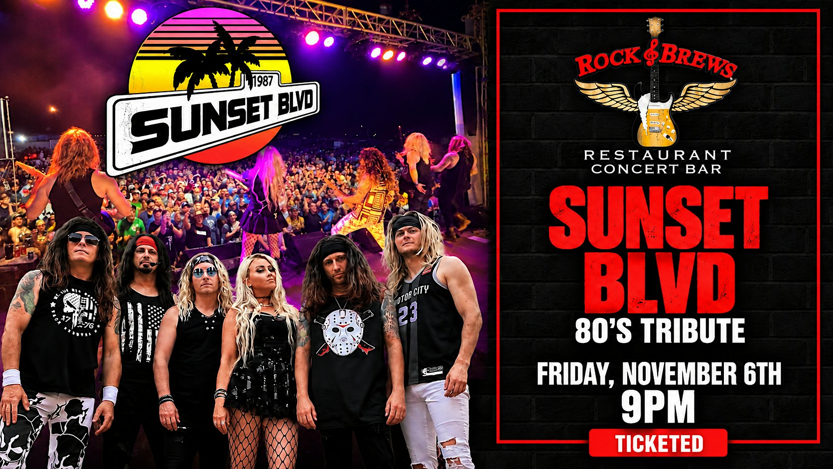 SUNSET BLVD @ Rock & Brews Royal Oak