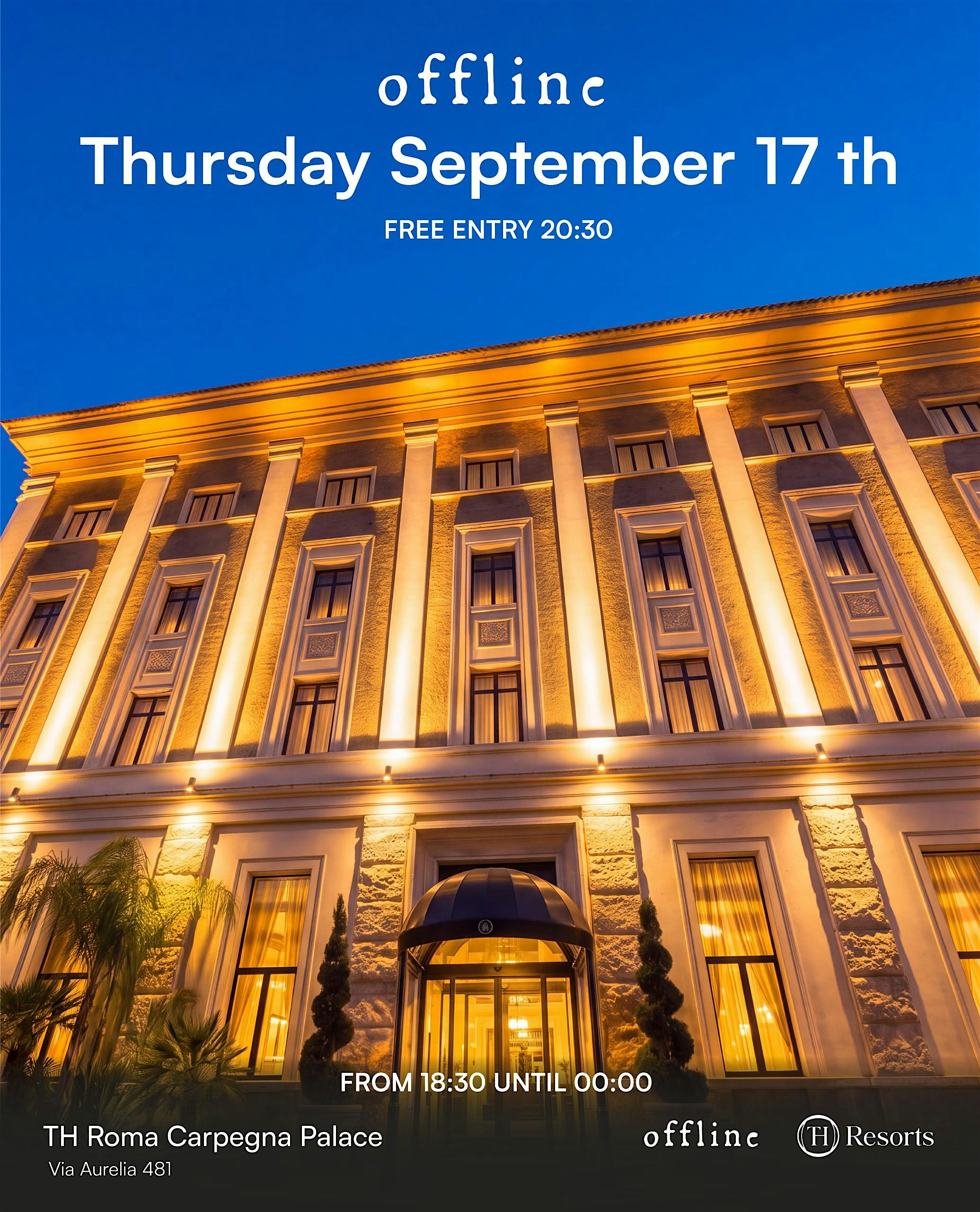 OFFLINE - CHPT. V @ TH Roma - Carpegna Palace Hotel