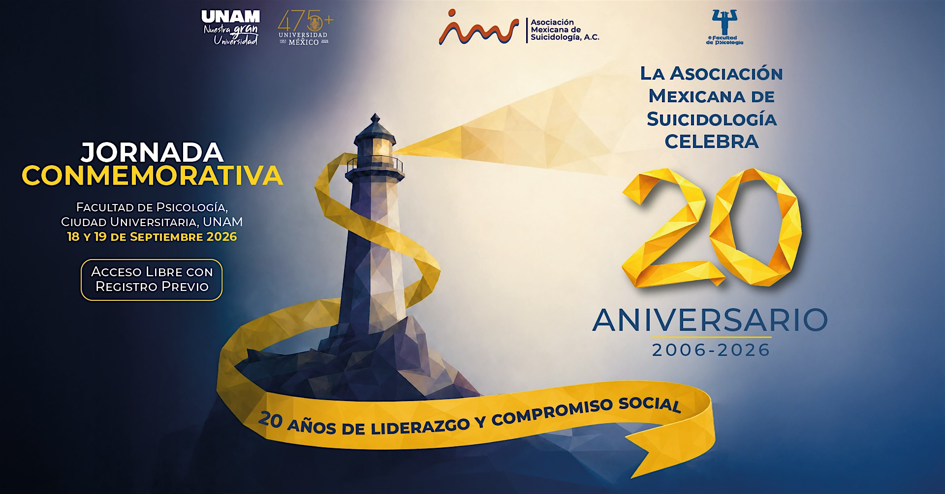 20 ANIVERSARIO ASOCIACIÓN MEXICANA DE SUICIDOLOGÍA