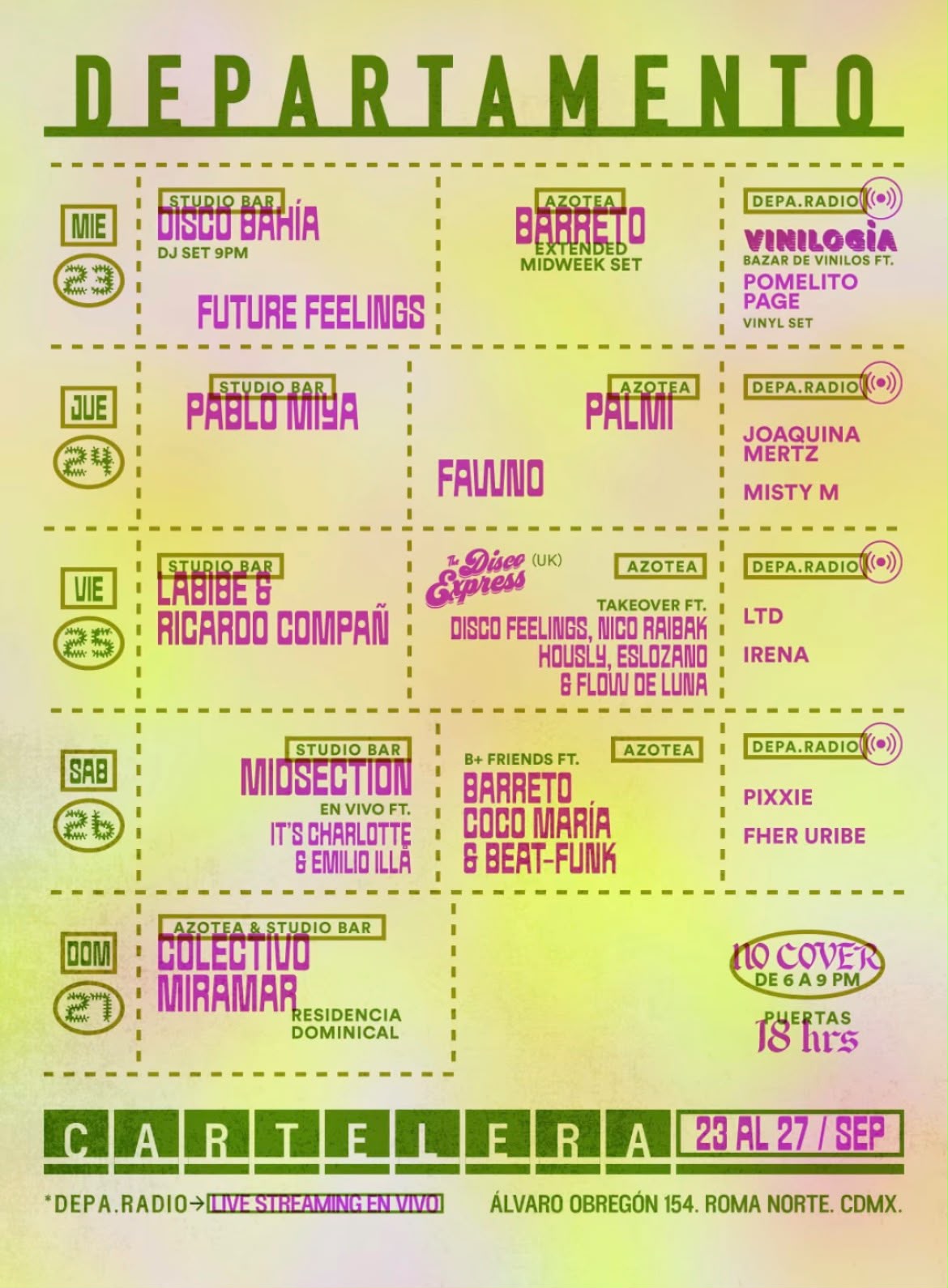 Departamento Programa 23/09/26
