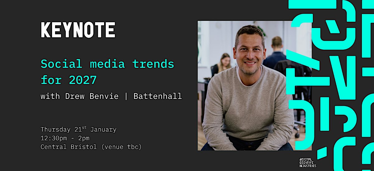 Social media trends for 2027: a keynote with Drew Benvie