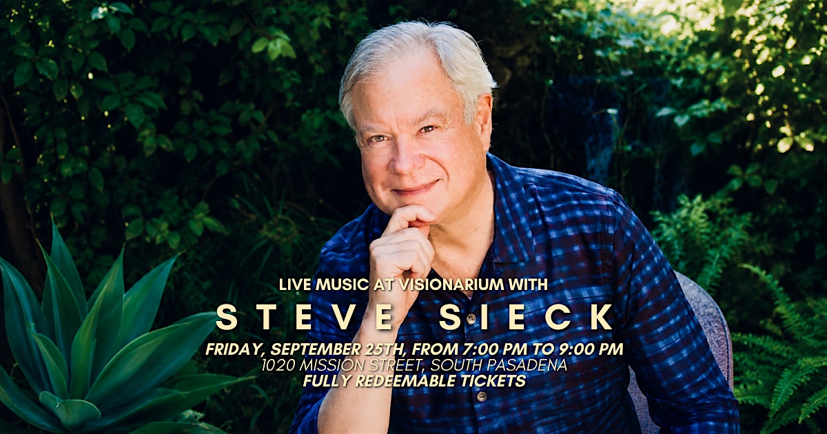 Live Music at Visionarium with Steve Sieck