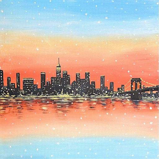 Sip & Paint at Barranco Lounge, Filton, Bristol - "New York"