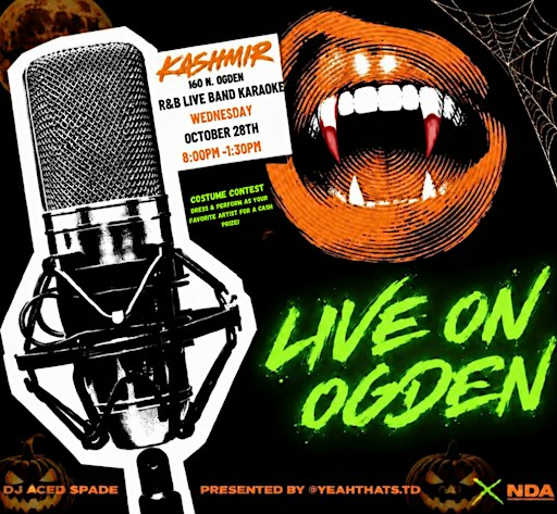 Live On Ogden Halloween ( R&B Live Band Karaoke )