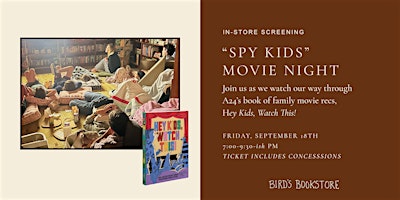 Movie Night at Bird's Bookstore: Spy Kids