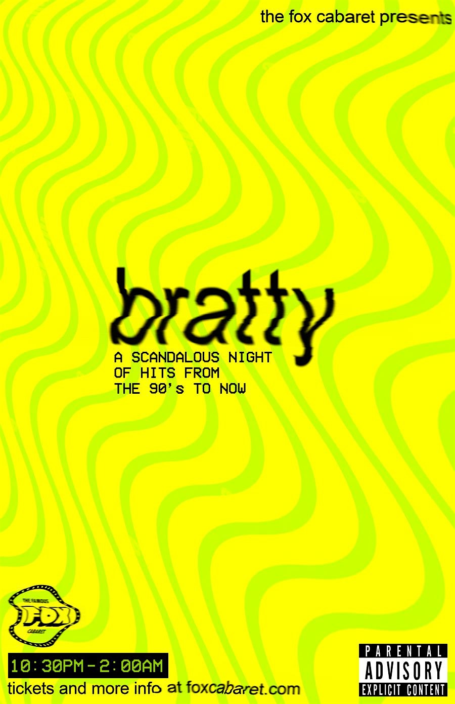 bratty - 90s-Now Dance Party