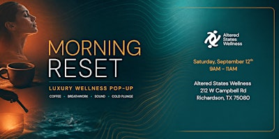Morning Reset: Coffee, Breathwork + Cold Plunge Wellness Pop-Up
