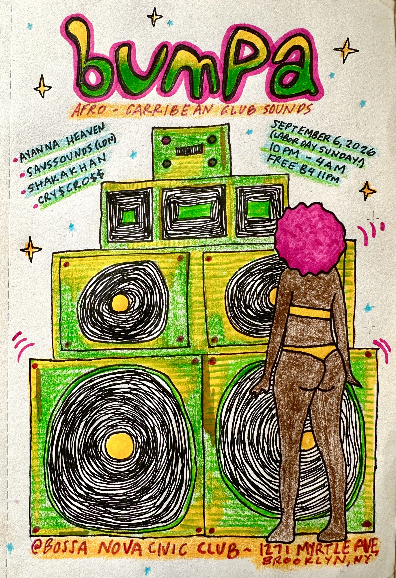 Bumpa with Ayanna Heaven, Shakakhan, SAVSSOUNDS, cry$cross