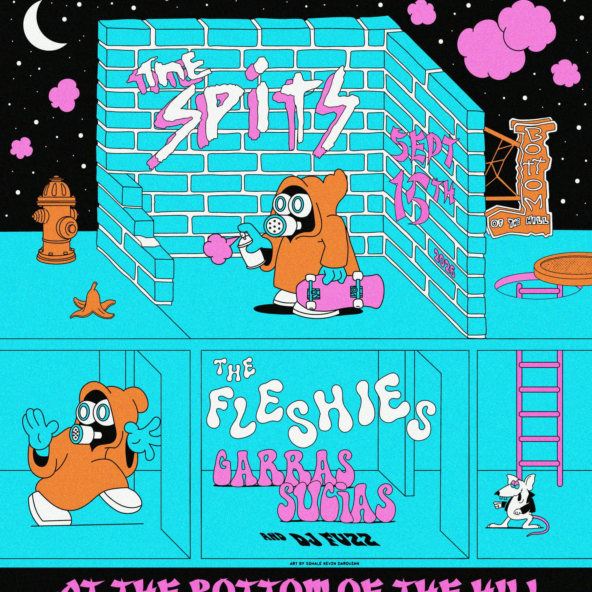 The Spits ~ The Fleshies ~ Garras Sucias ~ DJ Fuzz