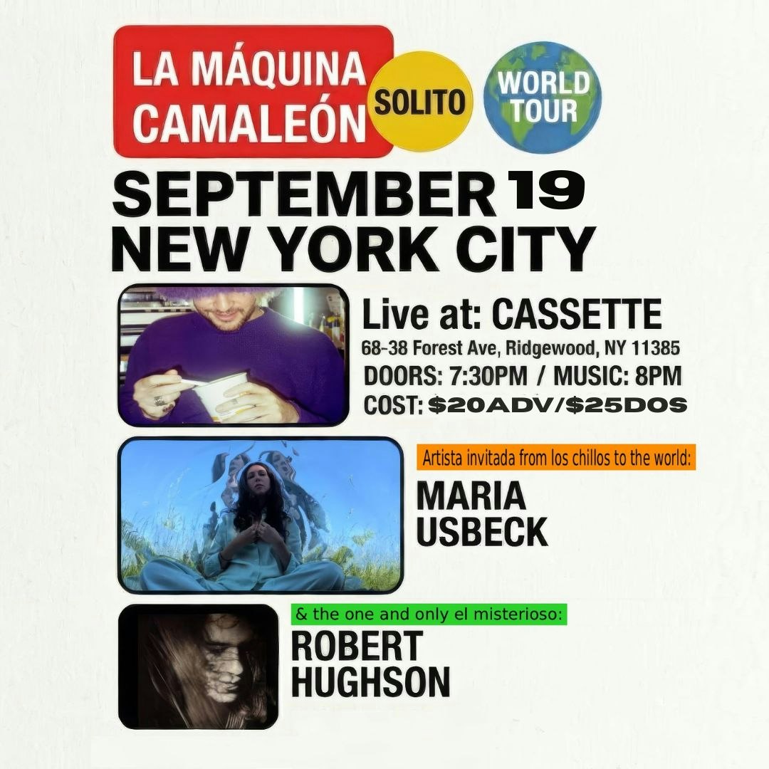 LA MAQUINA CAMALEON, MARIA USBECK, ROBERT HUGHSON