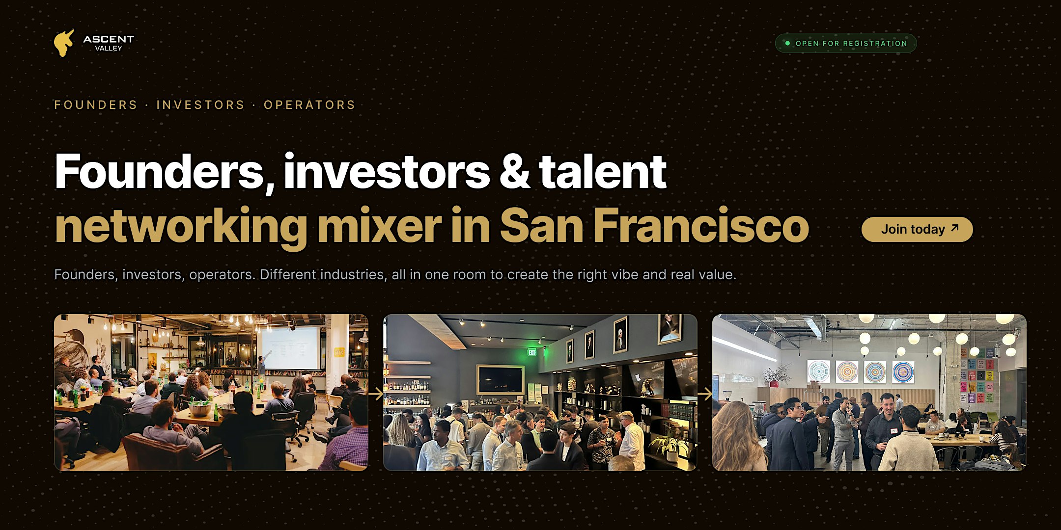 Startup Networking San Francisco: Founders, Investors & Talent Mixer