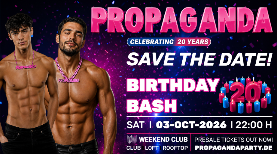 PROPAGANDA – 20TH ANNIVERSARY