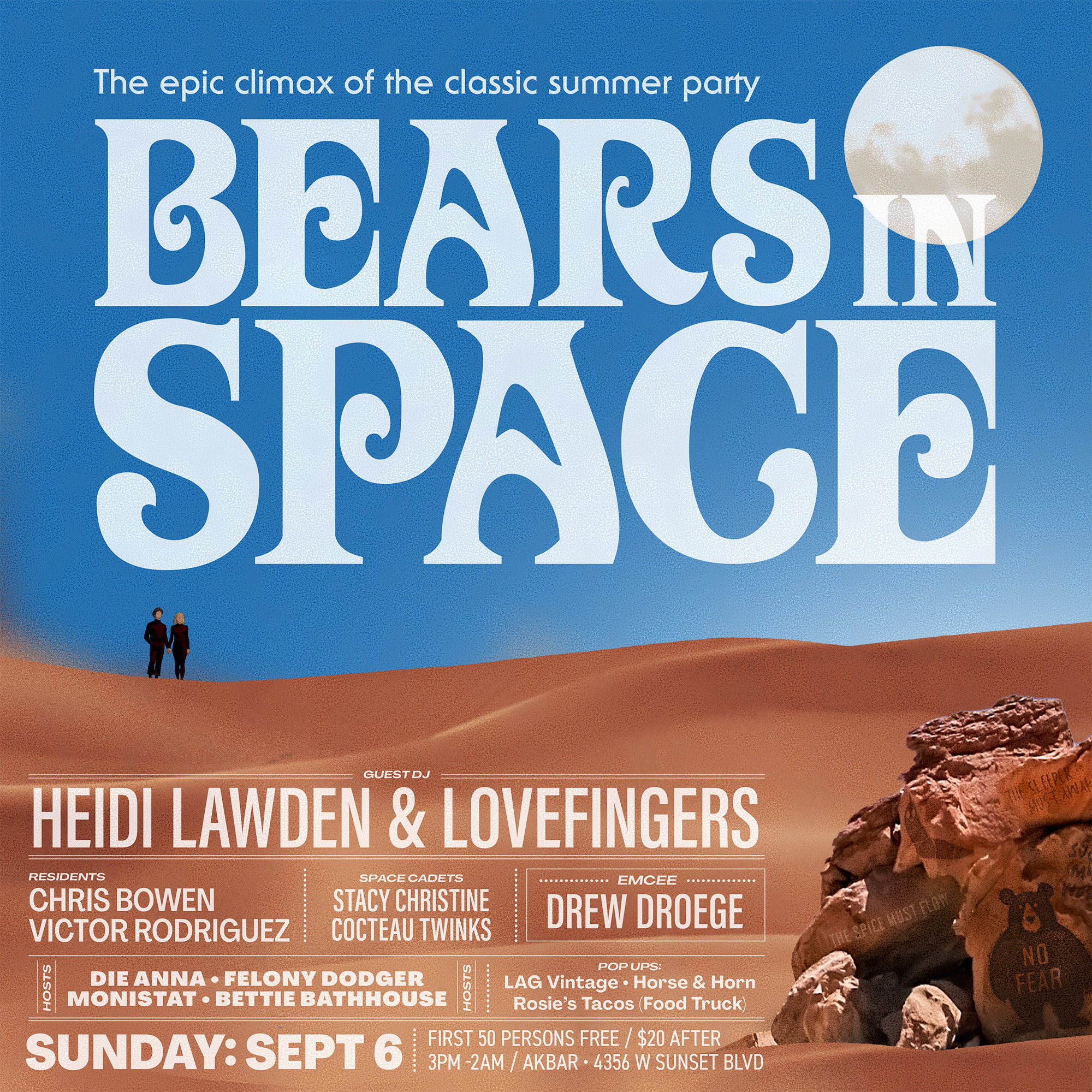 Bears In Space Season Closer Lot Party