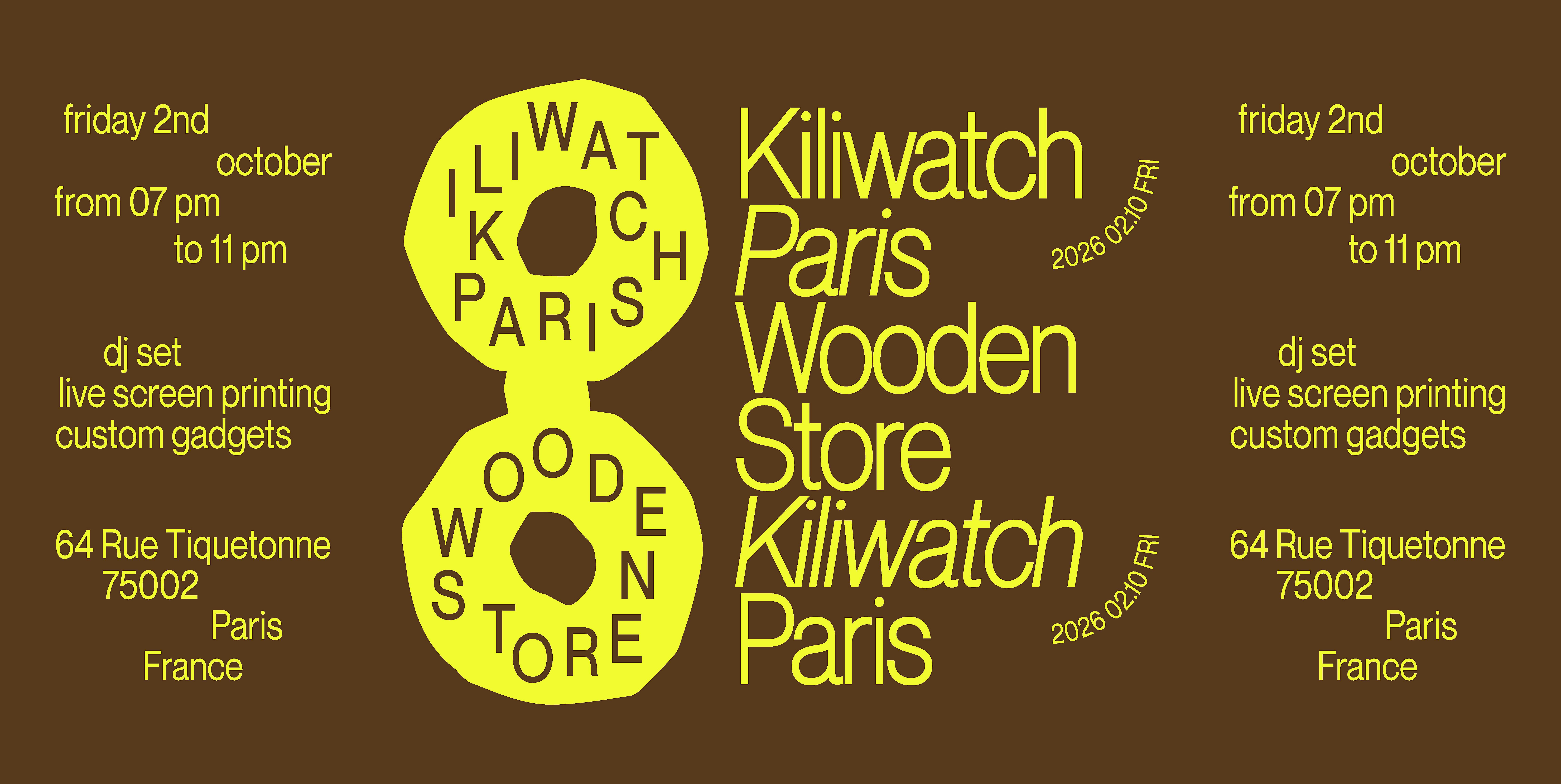 Wooden Store X Kiliwatch Paris