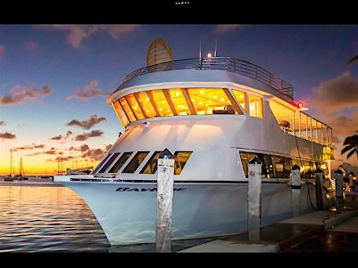 3 story 100ft 200 passenger Mega Yacht Party with open bar, food, & DJ
