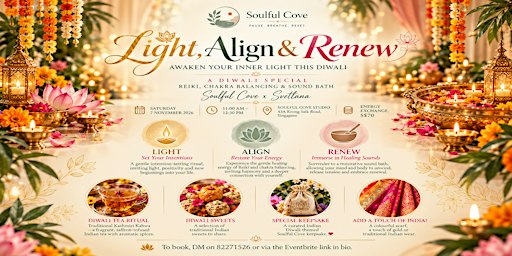 Light, Align & Renew: Reiki, Chakra Balancing & Sound Bath workshop