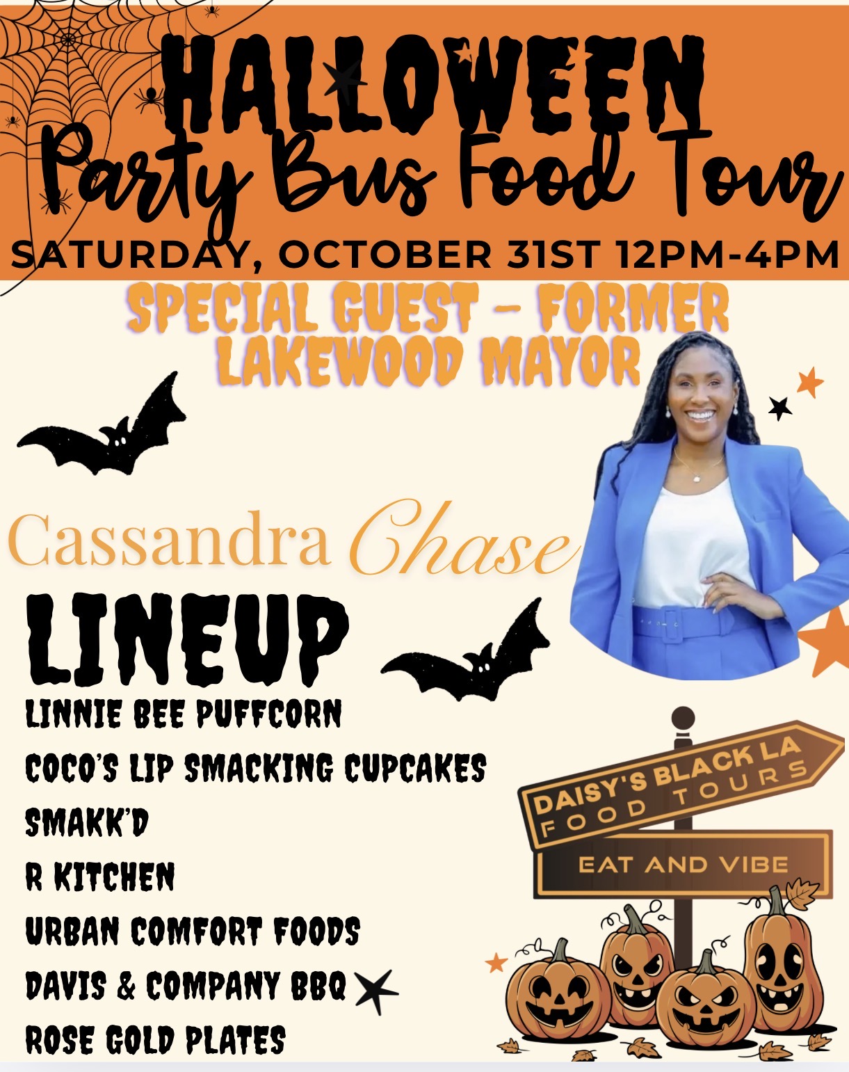 Halloween Party Bus Food Tour