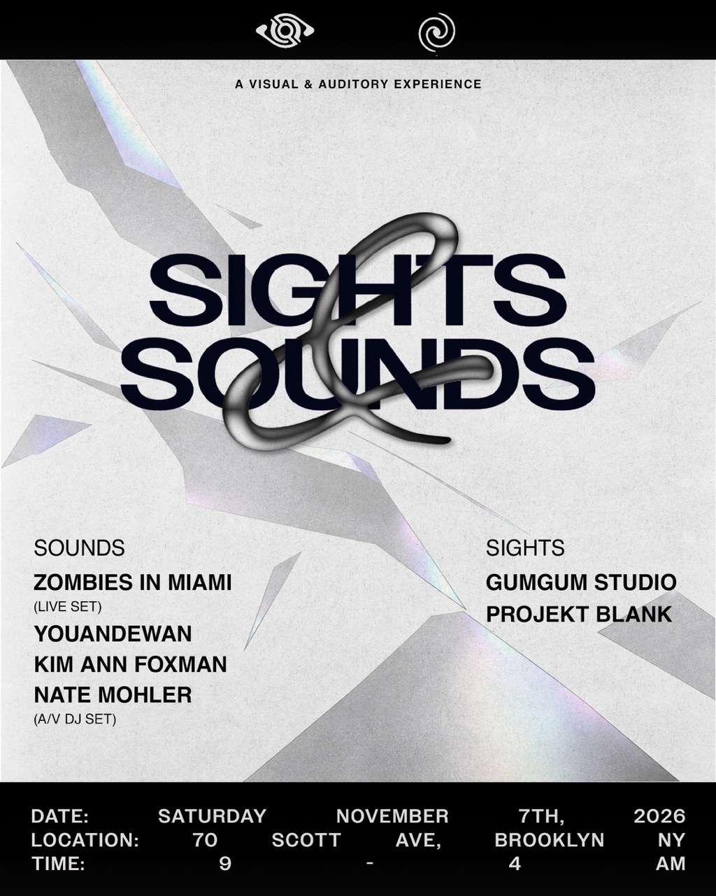 Sights & Sounds: Zombies In Miami (live), Youandewan, Kim Ann Foxman, Nate Mohler (A/V set)