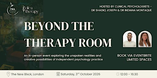 Beyond The Therapy Room - Reimagining Independent Psychology Practice