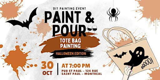 Paint and Pour | Vinyl Record Painting Event in Mtl (Halloween Edition)