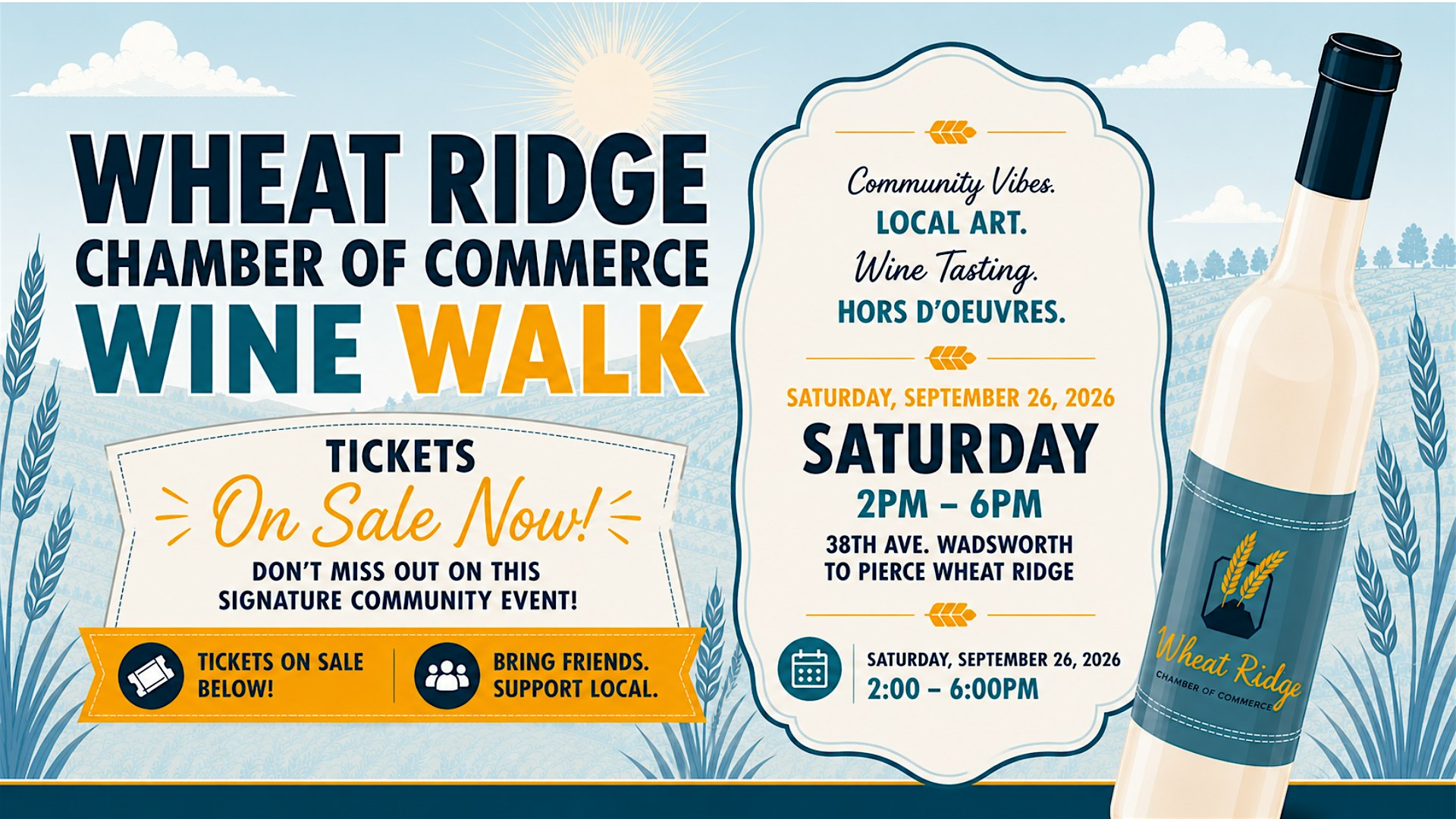 Wheat Ridge Chamber of Commerce Wine Walk 2026-
