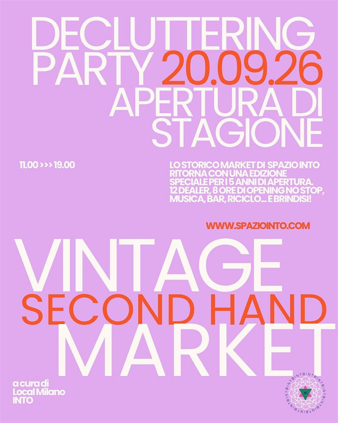 Decluttering market: 5 anni di Spazio! handmade, vintage, preloved
