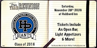 Highland Park High School Class of 2016 Ten Year Reunion
