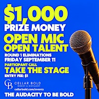 The Audacity Series - $1000 PRIZE. OPEN TALENT COMPETITION ROUND 1