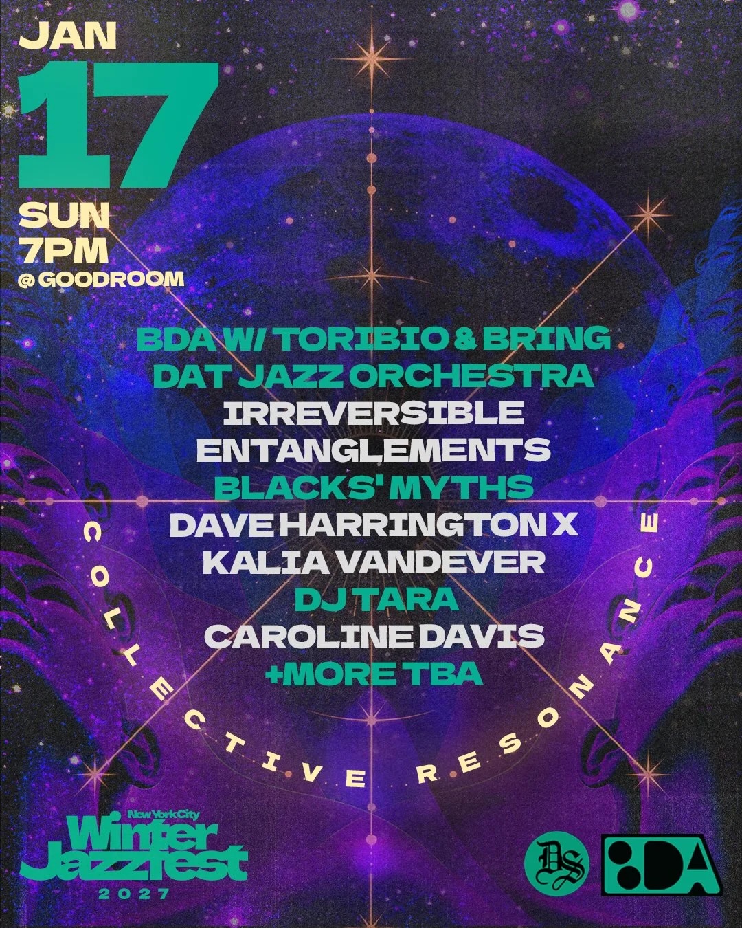 Winter Jazz Fest: Collective Resonance ft BDA with Toribio & Bring Dat Jazz Orchestra + guests